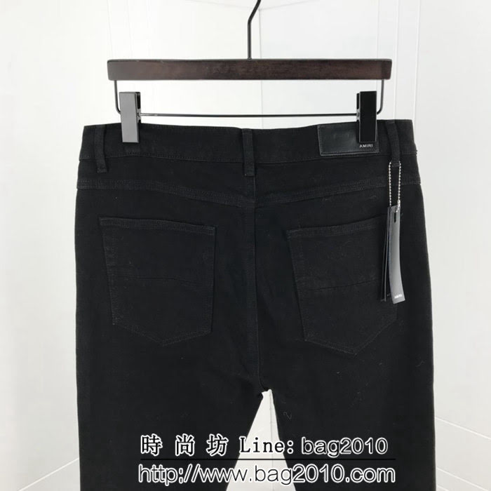 AMIRI美國潮牌 超火新款 壓膠牛仔褲 破洞和無破洞兩個版本 ydi1206